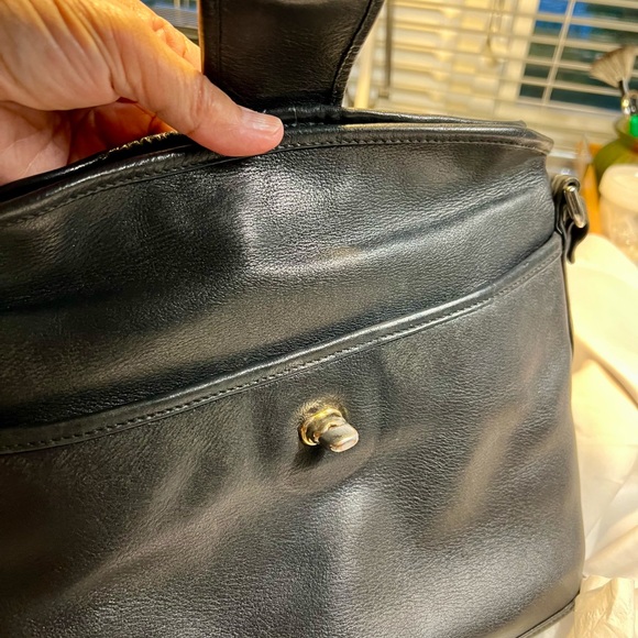 Black Leather Shoulder Bag by Wilson’s - Picture 3 of 5